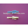 bule color gold tie bar tie pin